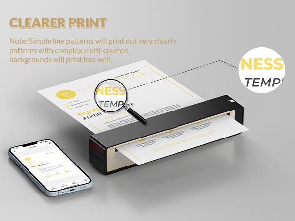 [Wormhole] Wireless Bluetooth Tattoo Stencil Printer - Portable Thermal Copier for Smartphones & PC with App Control, Long Lasting Battery, Ink-Free Technology