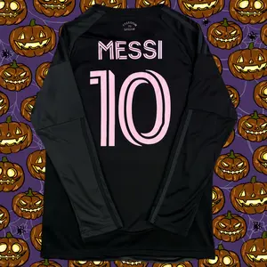 2025 2026 Away Black Messi #10 Long Sleeve Jersey