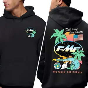 FMF Full Time Fun Havers Hoodie – Southern California Graphic Sweatshirt, Retro Dirt Bike Design, Palm Tree Motocross Streetwear, Unisex Racing Hoodie, Sweatshirt and T-shirt