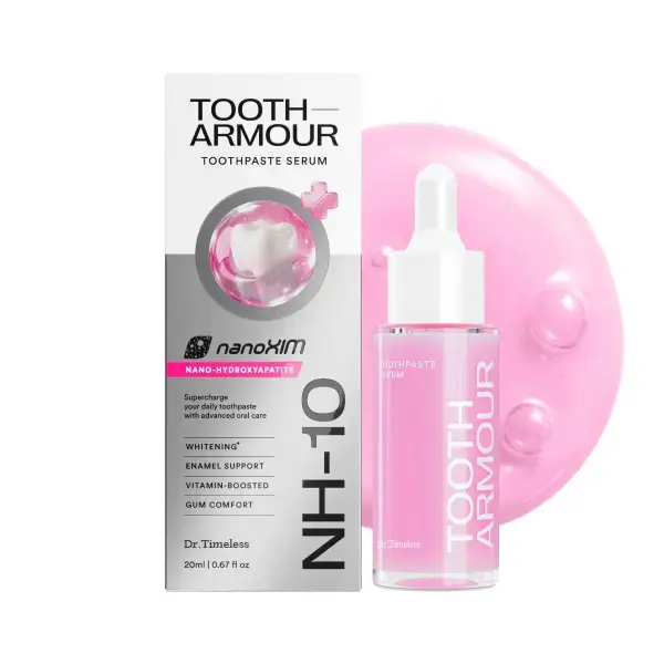 NEW Hismile Tooth Armour Fluoride-Free Toothpaste Serum with Nano Hydroxyapatite & Niacinamide, Gentle Care for Sensitive Teeth, Strengthen & Repair Dental Enamel, Advanced Enamel Protection Formula 20ml