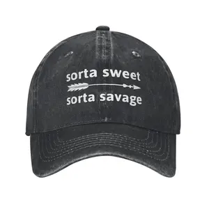 Sorta Sweet Sorta Savage Classic Dad Cap for Men Women Adjustable Trucker Caps Snapback Hat Golf Hat Sports Caps Casual Hats