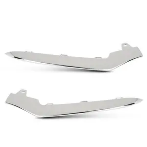 Front Bumper Chrome Trim Molding L&R Fit For Mercedes W212 E350 2014-2016 Pair