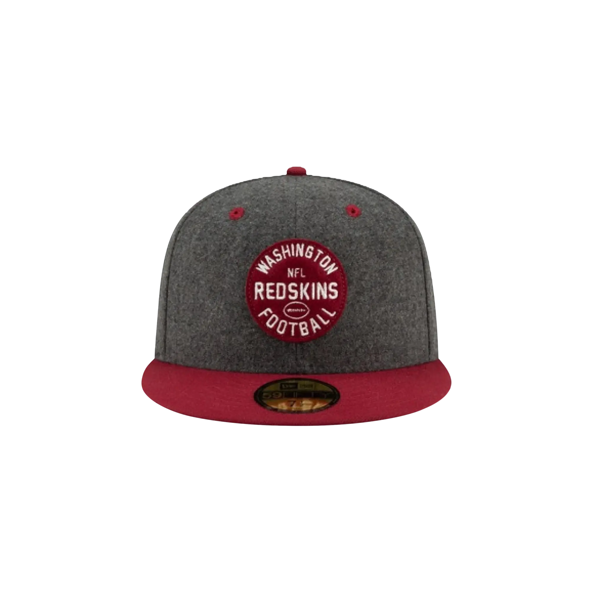 59FIFTY Washington Redskins 1932 Sideline On-Field Fitted Hat "Charcoal Grey / Red - Brim" NE730