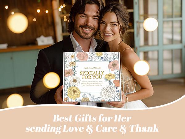 【Valentine‘s Day Gift】Gift Set Thinking of You Gift Basket for women, Spa Care After Surgery Care Package，Inspirational Gifts for Love Mom Her Friend Sister Wife