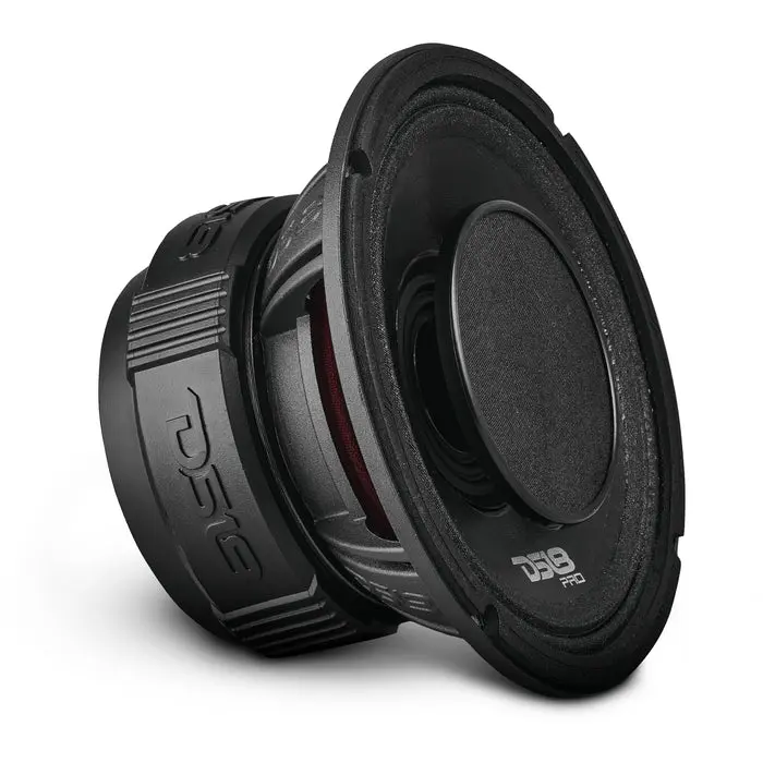 DS18 PRO 6.5" Coaxial Hybrid Mid-Range Car Stereo Speaker - 225W RMS, 450W Peak, 4-Ohm Car Audio Component, IPX5 Water-Resistant Paper Cone, Glass Fiber Construction, Built-In Driver, 100Hz - 20Khz, High Sensitivity, Hybrid Drive