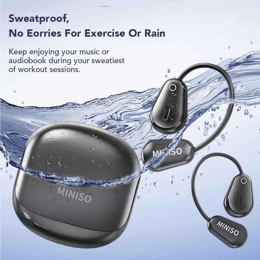 MINISO M97 Bluetooth Earbuds,Wireless Earphones,OWS Open Ear Earbuds,Bluetooth 5.4 Earphones,Clear Calls ,Touch Control.