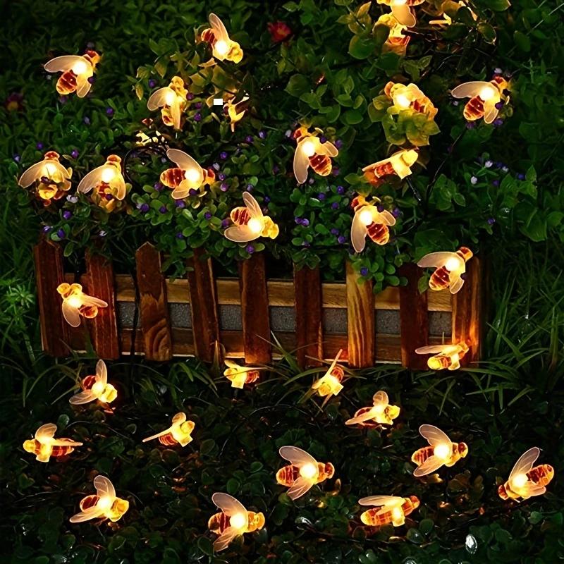 Solar 50pcs LED Bee String Lights - Cute Bee Garden Decoration for Wedding, Party, Christmas Tree and Home Yard - Warm Glowing Plastic Fairy Lights with Realistic Design, Garden Decoration Lighting | Whimsical Garden Lights | Outdoor Solar Decorations Solar 50pcs LED Bee String Lights - Cute Bee Garden Decoration for Wedding, Party, Christmas Tree and Home Yard - Warm Glowing Plastic Fairy Lights with Realistic Design, Garden Decoration Lighting | Whimsical Garden Lights | Outdoor Solar Decorations