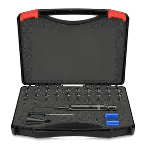 32 adapters, professional red/green calibration kit, suitable for 0.17 to 12 gauge, multi-gauge universal calibration kit