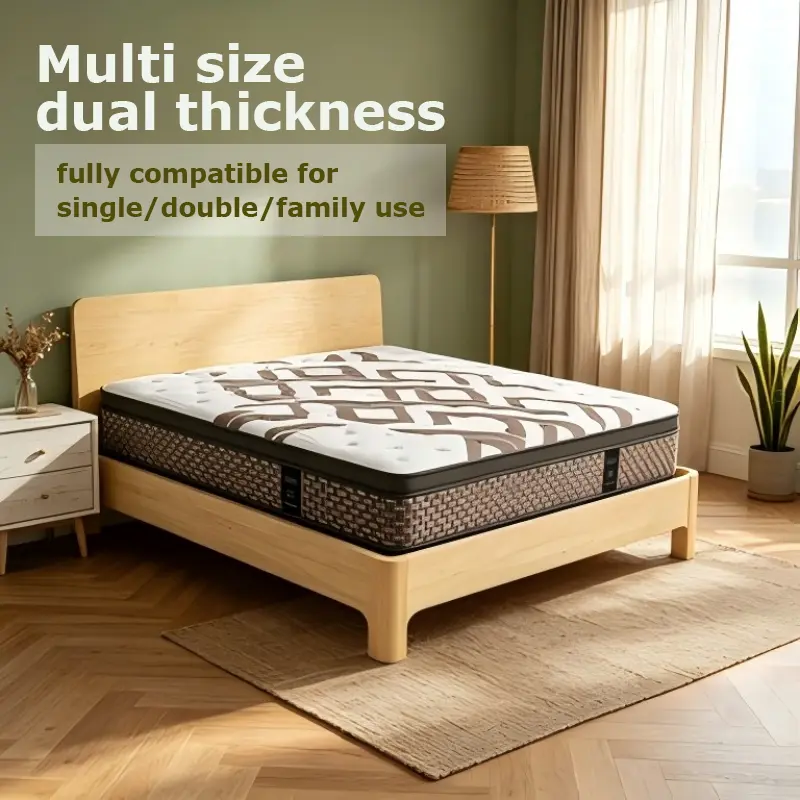Mattress 12Inch Twin Full Queen King Memory Foam & Spring Medium Firmness Lumbar Support for Home Rooms Hotels Boxed Halloween Christmas Gift Ergonomic Queen Size Mattress for a Romantic Night’s Sleep outdoorfun summervibes,Gift of bed sheet
