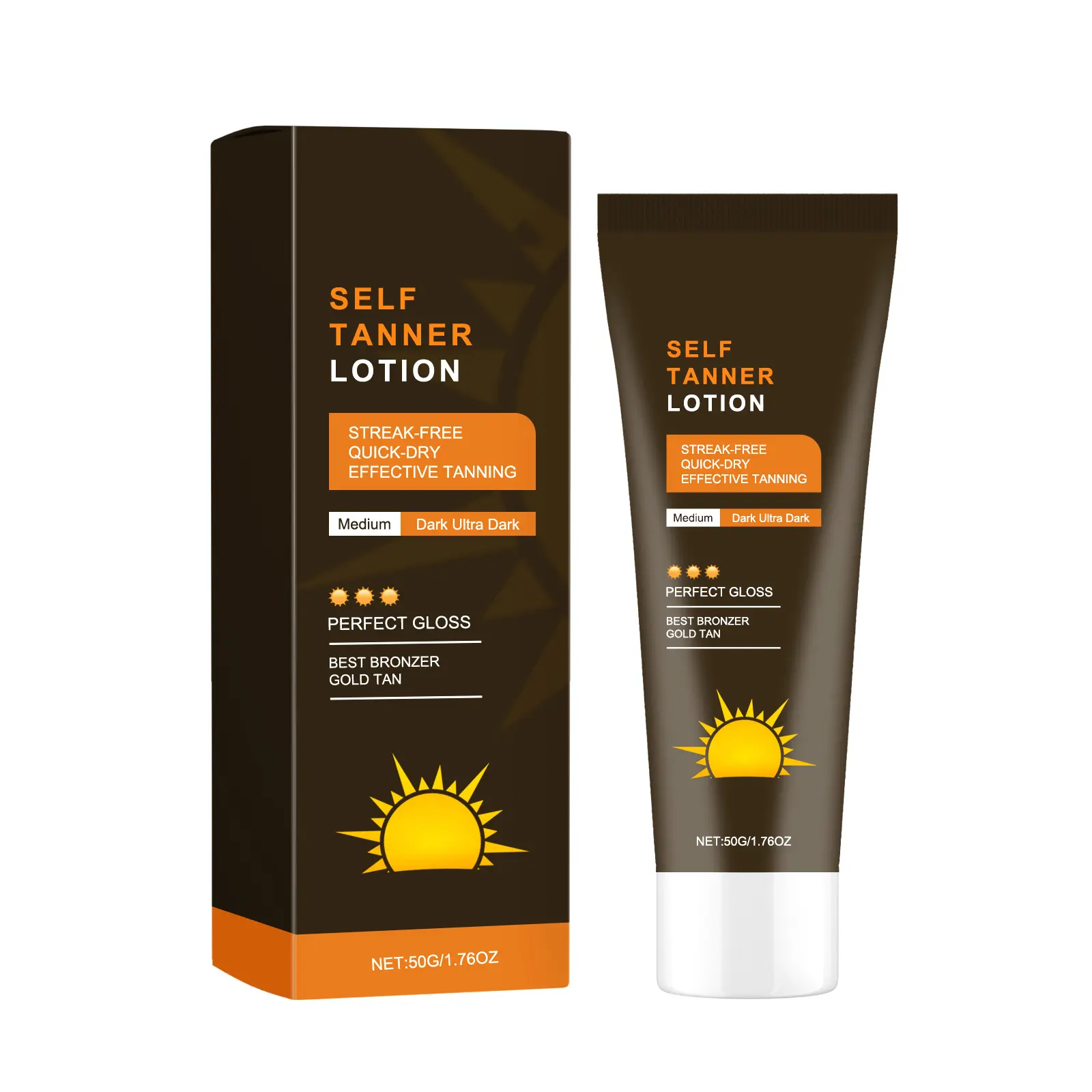 Self-Tanning For Face & Body Self-Tanner - Non-Sticky, Streak-Free, Paraben & Phthalate Free,Lightweight, Cruelty-Free, Vegan Sunless Tanner For All Skin Types