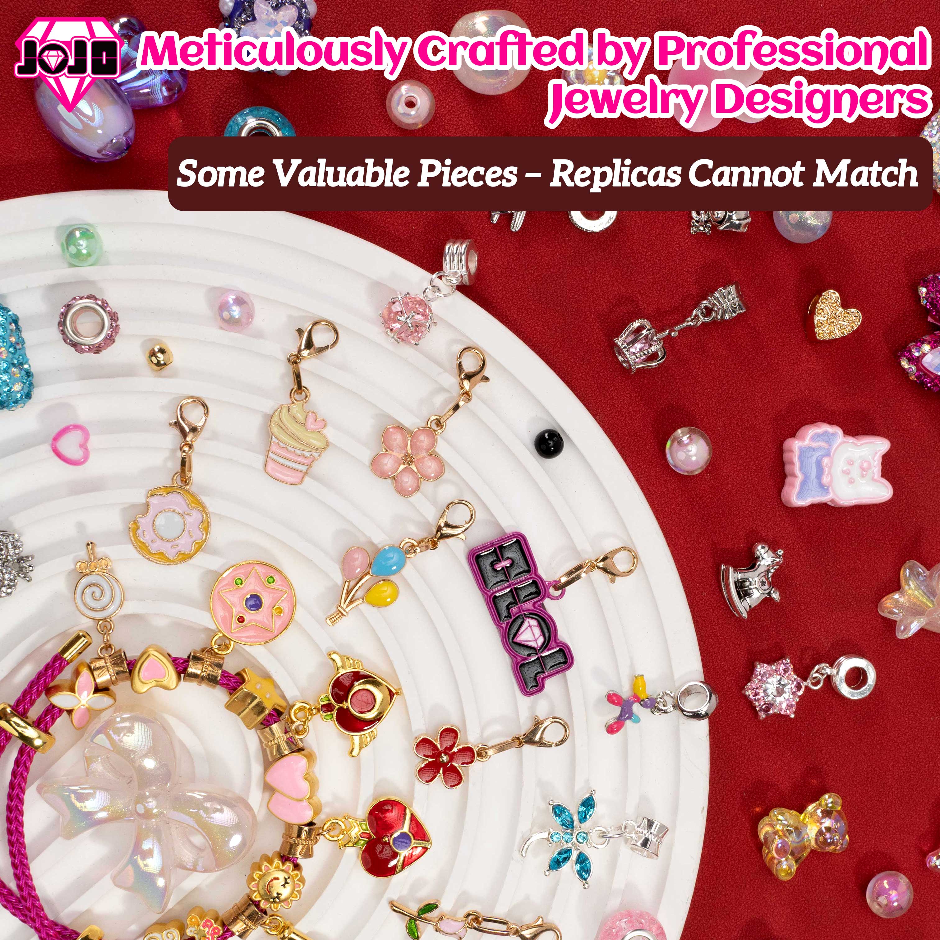 DIYJOJO The girls treasure gift box , Bead Pen Bracelet Necklace  Headdress making kit,Christmas Birthday Festivals Gift.