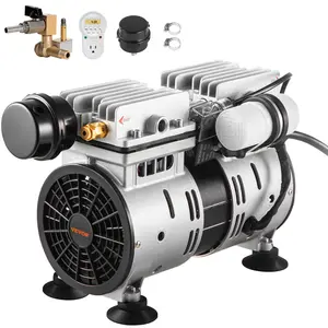 VEVOR Pond Aerator,  , 550W Power, 5.2CFM for Up to 3 Acre 50' Lake, Pond Aeration Kit Includes 3/4 HP Compressor & Timer & Valves, Air Compressor for Deep Water Oxygen Circulation, for Pond, Lake