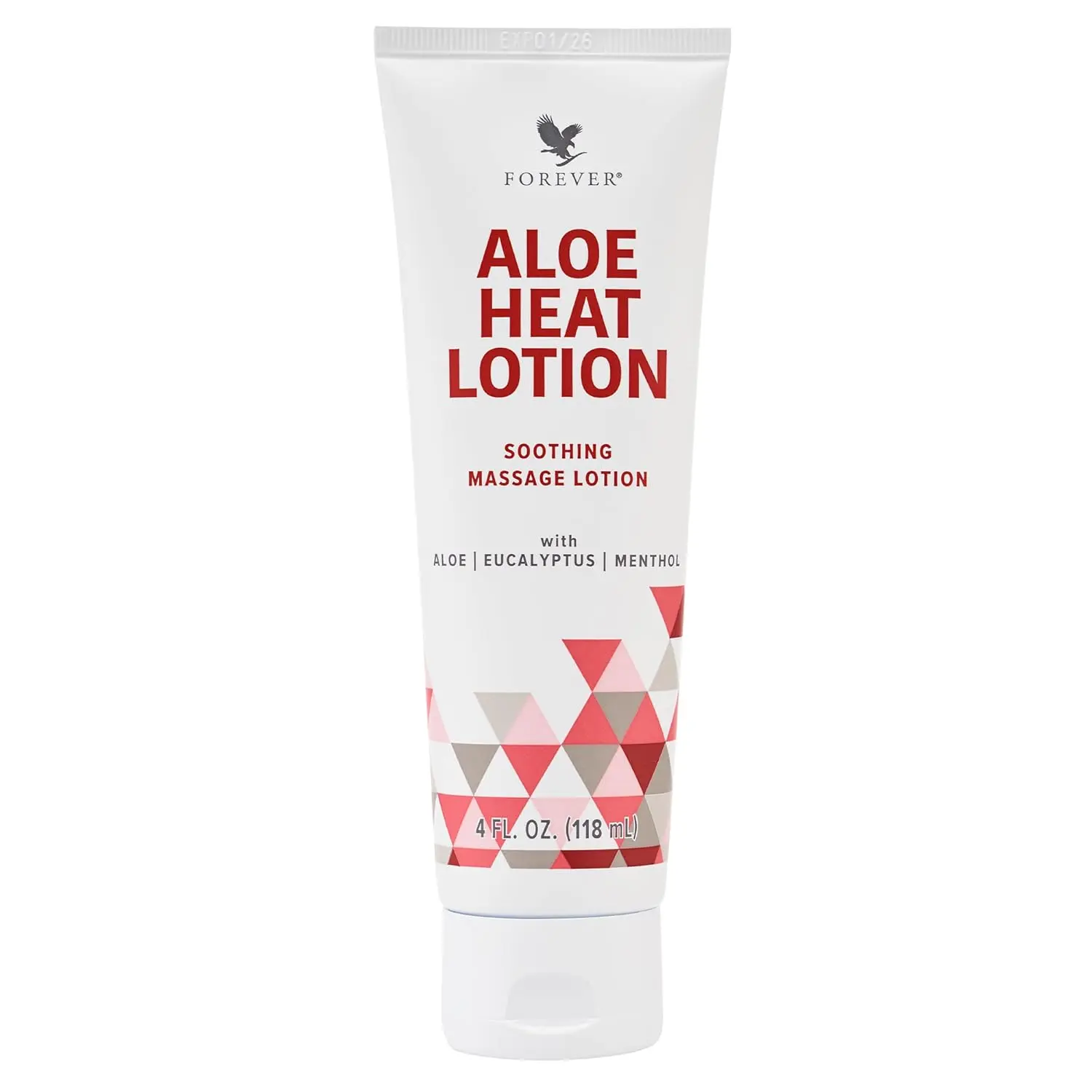 Forever Living - Aloe Heat Lotion with Menthol and Eucalyptus Fragrance, Comfort and Skin Nourishment, Vegan-Friendly Formula, 4 fl oz