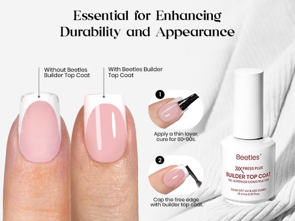 [LIVE ONLY] Beetles X Press Plus French Press-On Nails Tips Kit, Classic & Natural French Tip Nail Kit, Perfect for DIY Manicures & Gifting