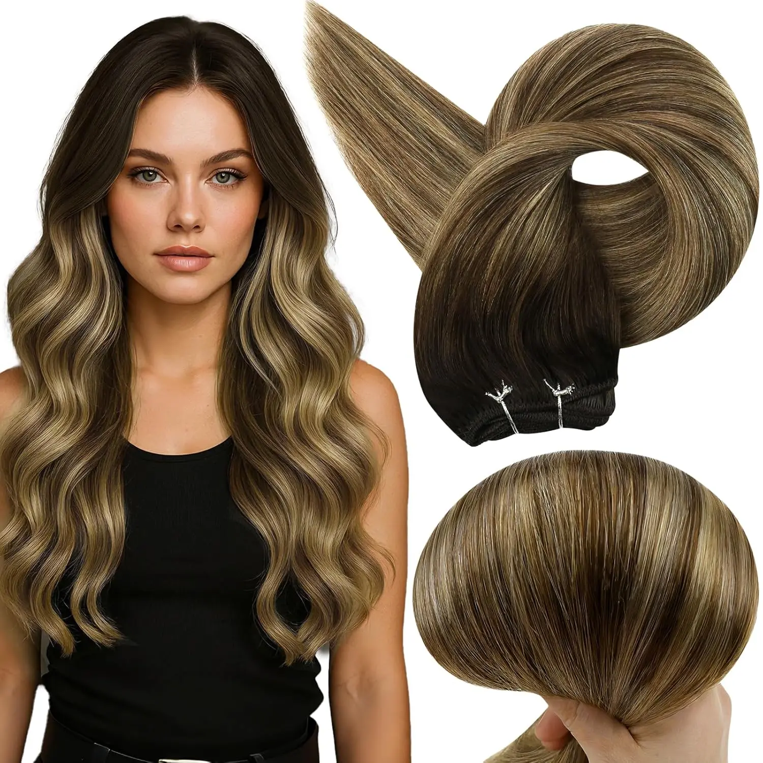 S-T2/3P27 Brown Ombre Blonde with Brown