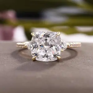 3.5 Carat Cushion Cut Engagement Ring