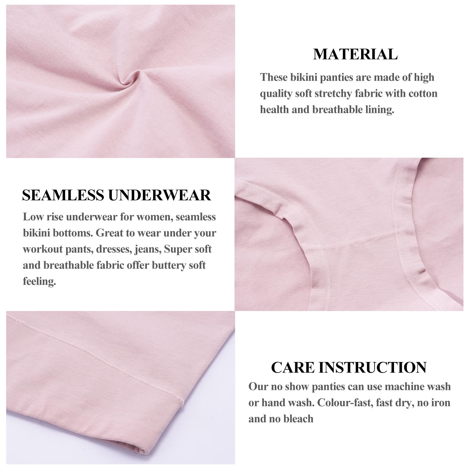 Women's High Waist Cotton Underwear in Muti-packs: 8pcs, 4pcs; - Hipster Style, Full Coverage Soft Ladies Briefs , Womenswear, Fit Breathable Everyday Cotton Underwear Solid Seamless Panties