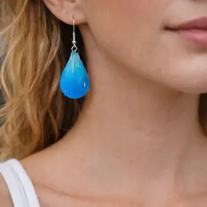 Den Lucy orchid petal earrings