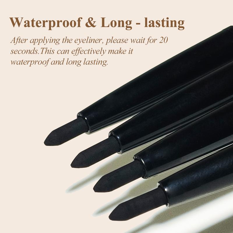 12pcs Smooth Eyeliner Pencil Set Waterproof Long Lasting Makeup Super Smudge Proof Freckle Pens Significantly Colored Not Easy To Fade Quick Drying Formula Cosmetic