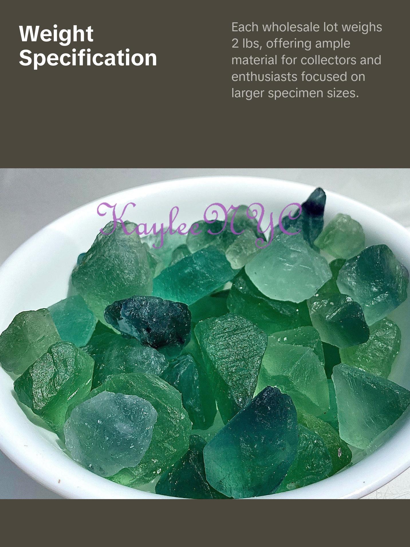 Wholesale Lot 2 Lbs Natural Green Fluorite Crystal Raw Nice Quality