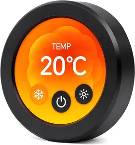 ELECROW ESP32 Rotary Display 480x480-2.1 Inch HMI IPS Round Knob Touch Display Development Board, 2.4G WiFi and BLE Capacitive Touch Screen Compatible with Arduino IDE and The LVGL Library, Black