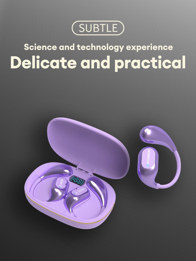 HYUNDAI C01 Wireless Translation Headphones with 2025 Bluetooth 5.4 for Faster, Stable Connection & Low Power Use, Supports 169‑Language Translation, Comfortable Non‑Inductive Wearing for Music & Phone Calls