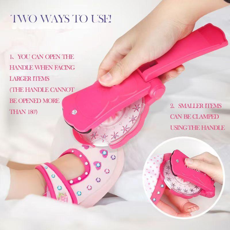 Glitter Diamond Styling Tools Hair Gemstone Styling Set +180 colorful gemstones to light up girls' hair, clothes,accessories,etc., birthday gift for all hair types/hair styles-Hair Care, No Heat Required Hair Styling Accessories