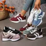 Women's Fashion Sneakers Comfortable Outdoor Chunky-Sole Shoes Casual Daily Walking Shoes Low Top Trainers