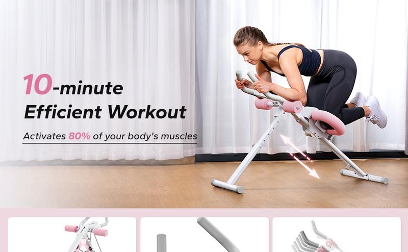 （Live Only）Special Link for Flash sale Merach Adjustable Ab Trainer Machine with LCD Monitor, Foldable Ab Exercise Machine for abs, Arm, Leg, Buttocks Shaper, Core & Ab Trainer at Home Gym,  Workout Equipment, TikTokShopBlackFriday