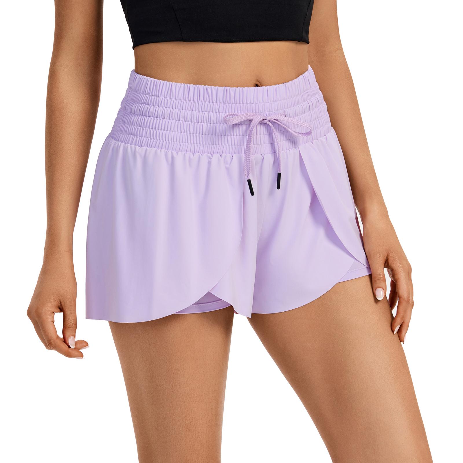 Flowy Athletic Gym Yoga Workout Running High Waisted Shorts for Women Active Wear Spandex with Pockets Drawstring Biker Bike 2 in 1 Tennis Golf Skirt Cheer Dance Lounge Skort Cute Comfy Teen Girls Trendy Clothes Casual Summer Swim Beach Outfits