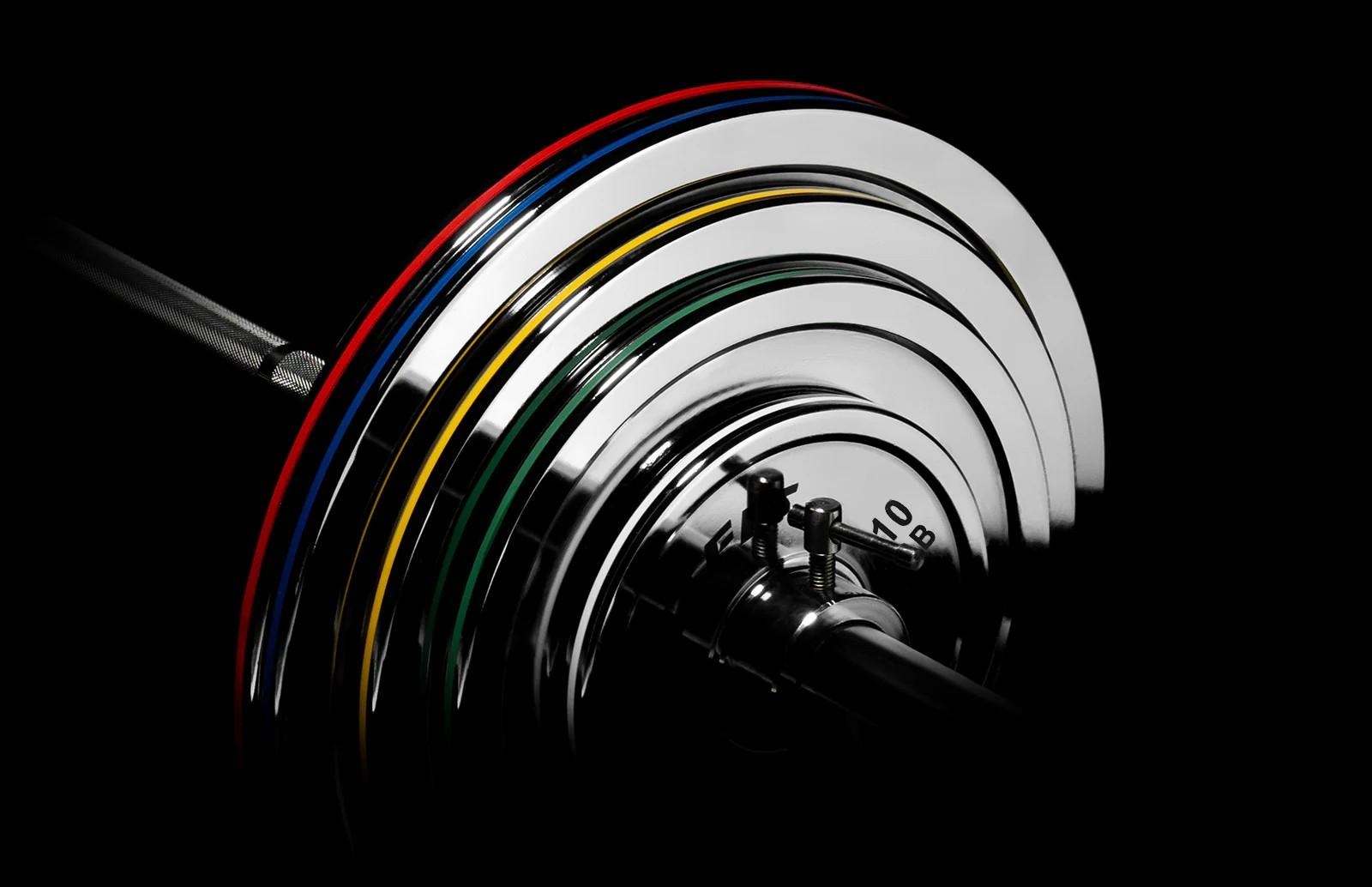 RitFit Silver Steel Strip Olympic Plates 2-Inch