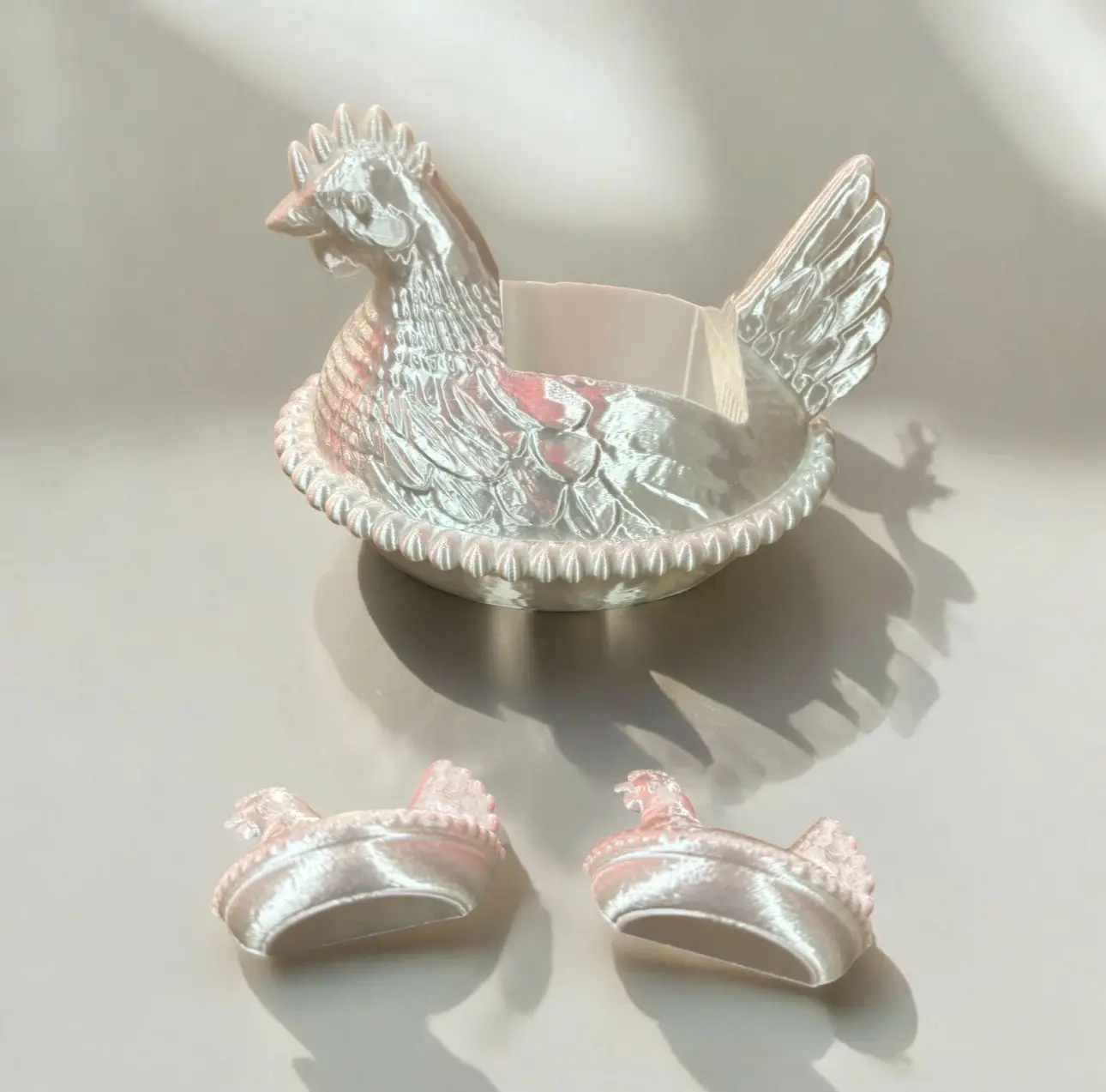 3d Farmhouse BBW or Soft Soap Hen Soap Holder