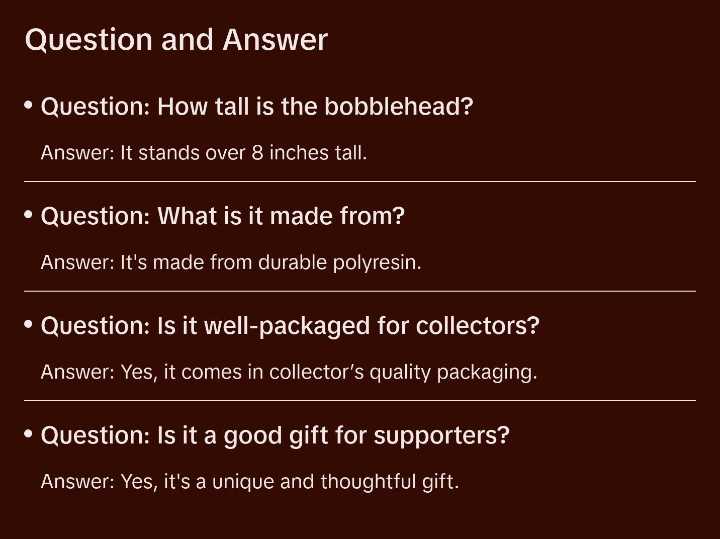 Trump Dance Collectible Bobblehead