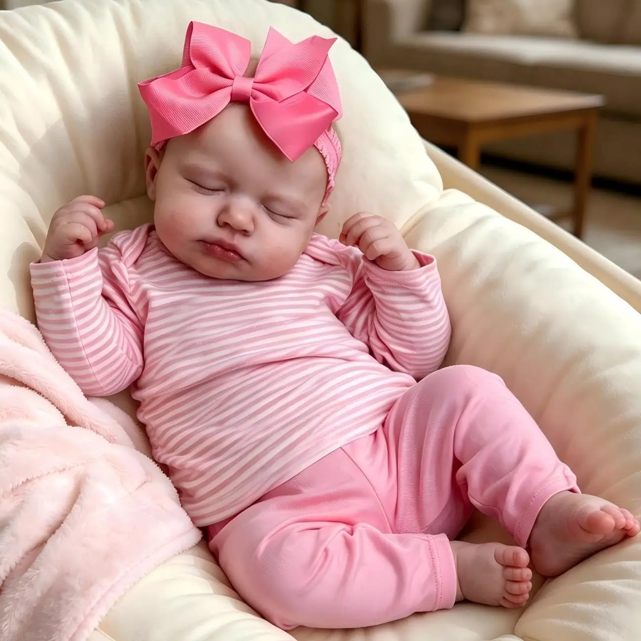 20inch Reborn Baby Doll Loullou Cloth Body Newborn Baby Dolls Sleeping with Painted Hair Reborn Doll Toy with Clothes baby alive christmas new year birthday present girl collector gift for sale