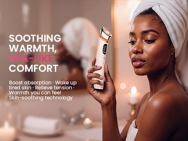 Skin Tightening Device for Face & Neck - Red Light Therapy Wand to Boost Collagen - Electric Facial Sculpting Tool for Fine Lines & Firmness