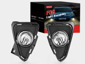 Nilight Fog Lights Assembly Compatible with 2016 2017 2018 Toyota RAV4 Bumper Light Replacement Clean Lens Passenger and Driver Side w/12V H11 552 Halogen Bulbs