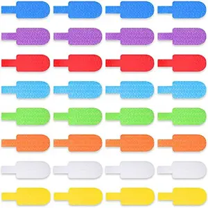 56 Pcs Multi Color Cable Labels for Management Waterproof Handwriting Wire Cord Labels for Electronics, Reusable Self Adhesive Tear Resistant Cable Tags for Organizing, Identification(Regular Style)