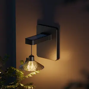 Solar courtyard light, outdoor wall light, door decoration light, automatically lights up when it gets dark, 1500mAh battery life is long