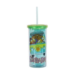 Scooby-Doo Mystery Machine Carnival Cup With Lid and Straw | Holds 20 Ounces