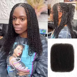 QVR Brazilian Remy Hair Natural Black Afro kinky Bulk Hair Extensions For Braiding Dreadlock Human Hair TikTokShopHolidayHaul