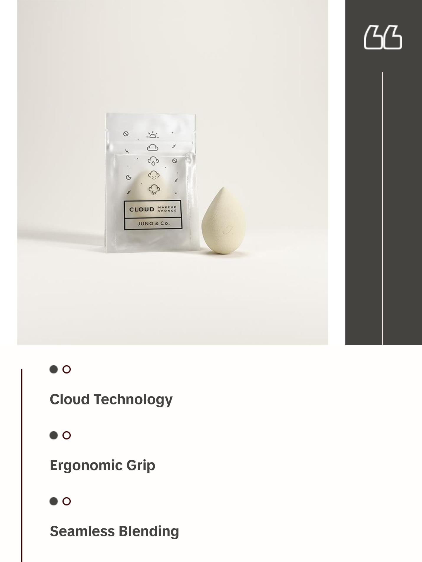 JUNOCO Cloud Makeup Sponge