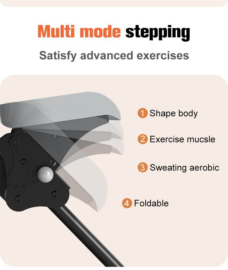 Relife sports Stair Stepper with Adjustable Handlebar/Pedal 300LBS Capacity Climber Machine for Home Workouts New Version Compact Folding Stair Climber with Extended Step Range for Full-Body Workout for Home Gym Exercise