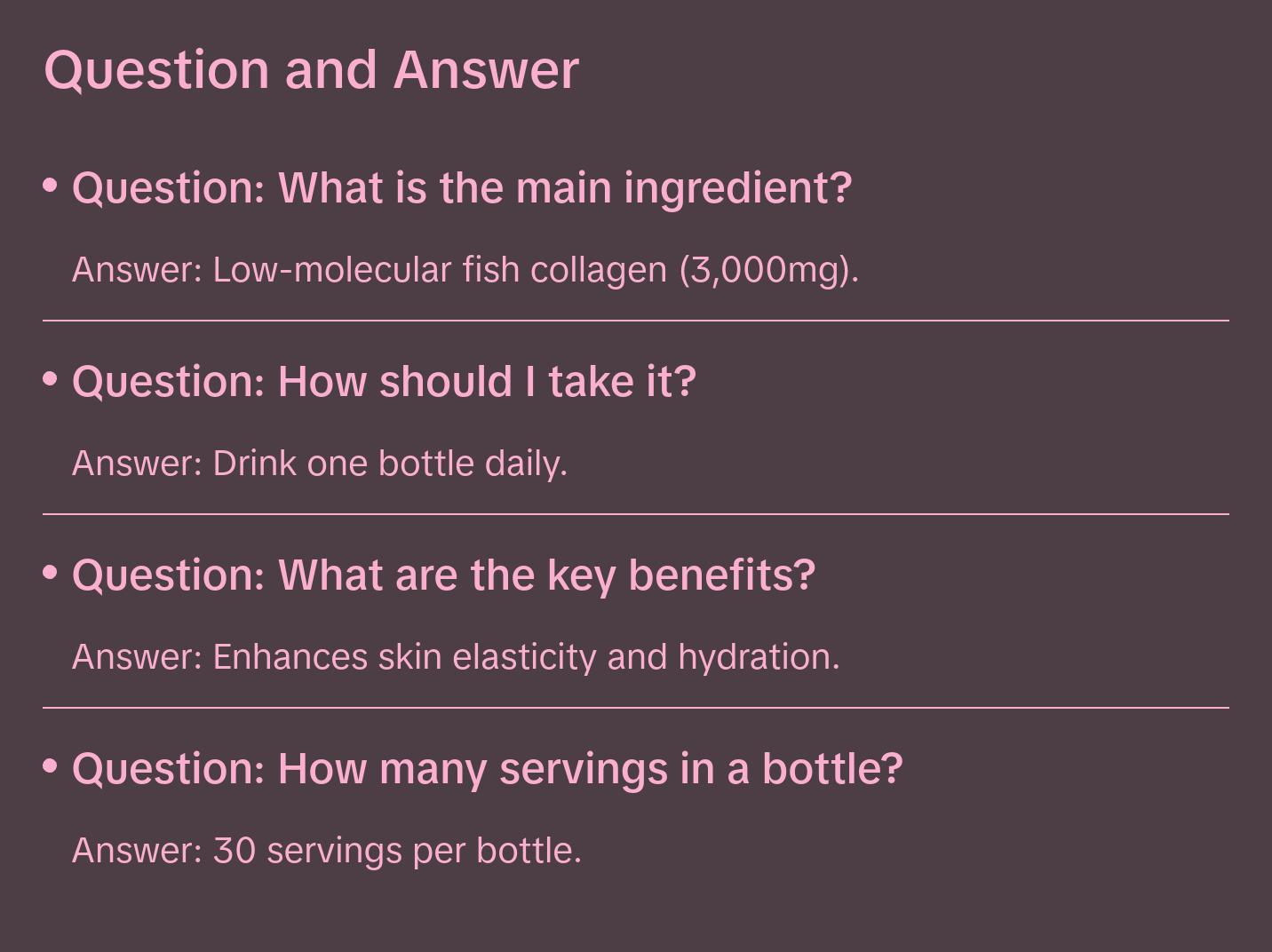 CJWellcare Innerb Glowshot Collagen - Collagen Peptides, Low-Molecular Fish Collagen Shots