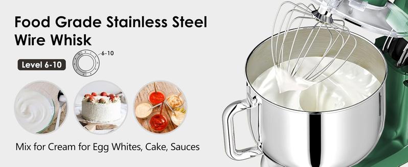 Kitchen in the Box Stand Mixer 8.5QT | 900W 10-Speed Kitchen Mixer for Baking, Dough, Cookies & Everyday Cooking | Best Holiday Gift