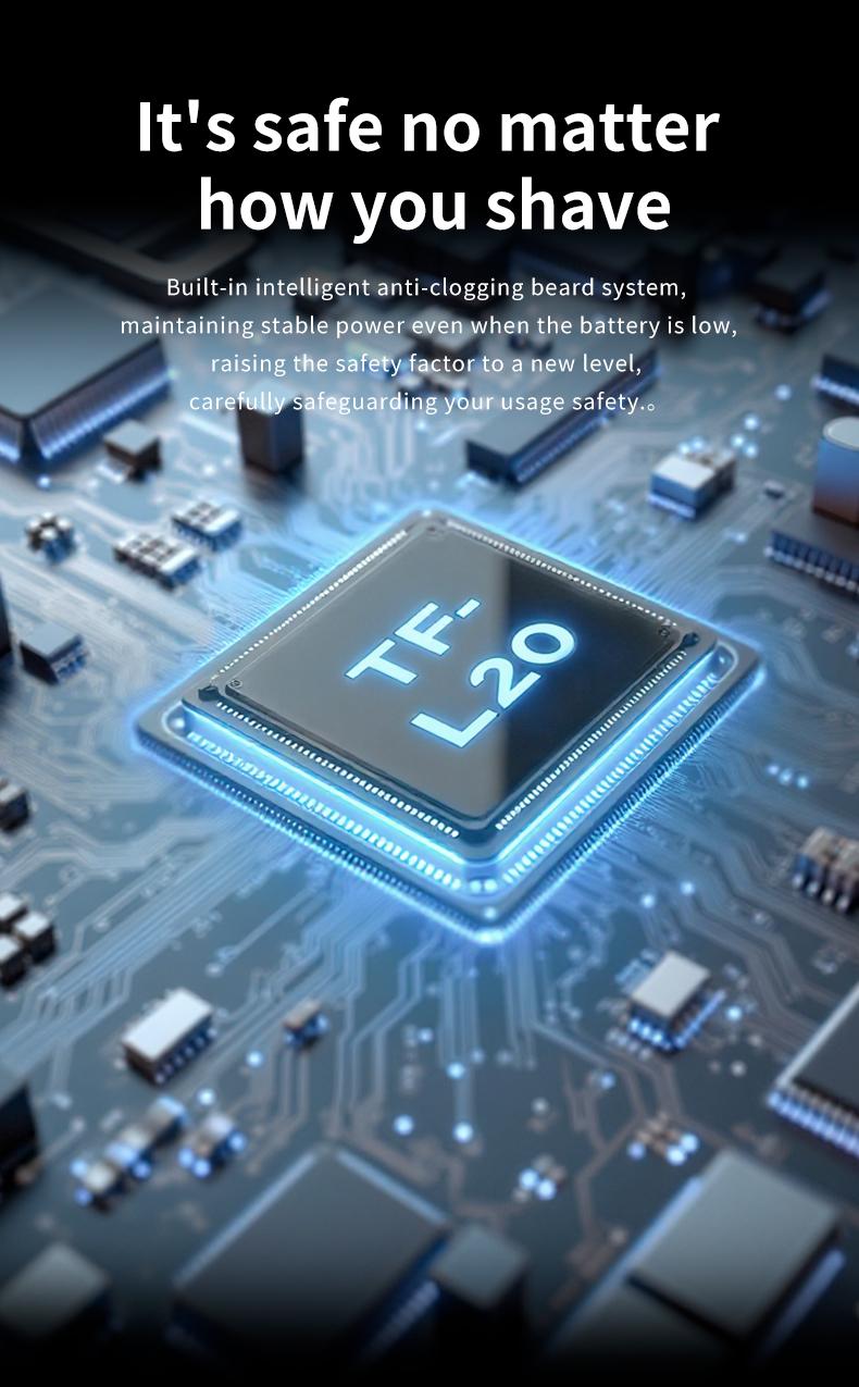 Transformers L20 Foil Shaver, Smart LED Display Shave Calmly, Ultra-Thin Shaving Foil, IPX7 Waterproof, Long Battery Life, Portable, Ideal for Car and Travel, Perfect as a Gift