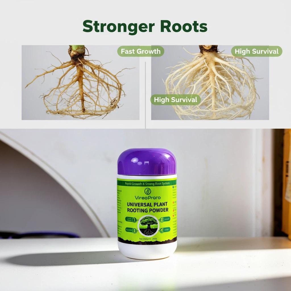 Rooting Hormone Powder – Promote Faster Root Growth for Cuttings, Plants & Seedlings – Indoor & Outdoor Gardening