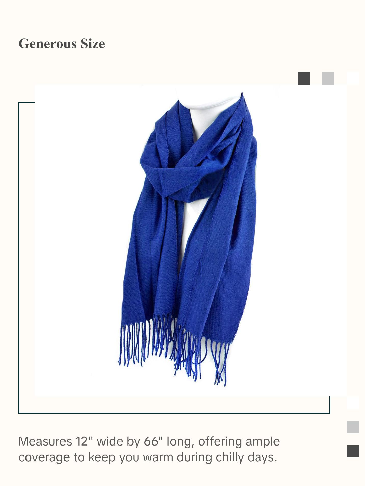 Unisex Solid Color Acrylic Scarves