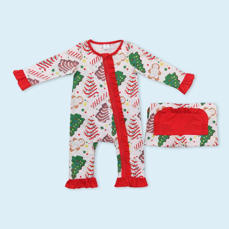 Christmas tree cake design family pajama set