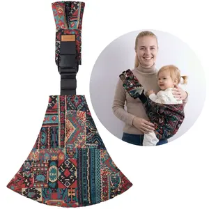 YUBEBE Boho Tapestry Baby Sling Carrier for Infant and Toddler up to 45 lbs