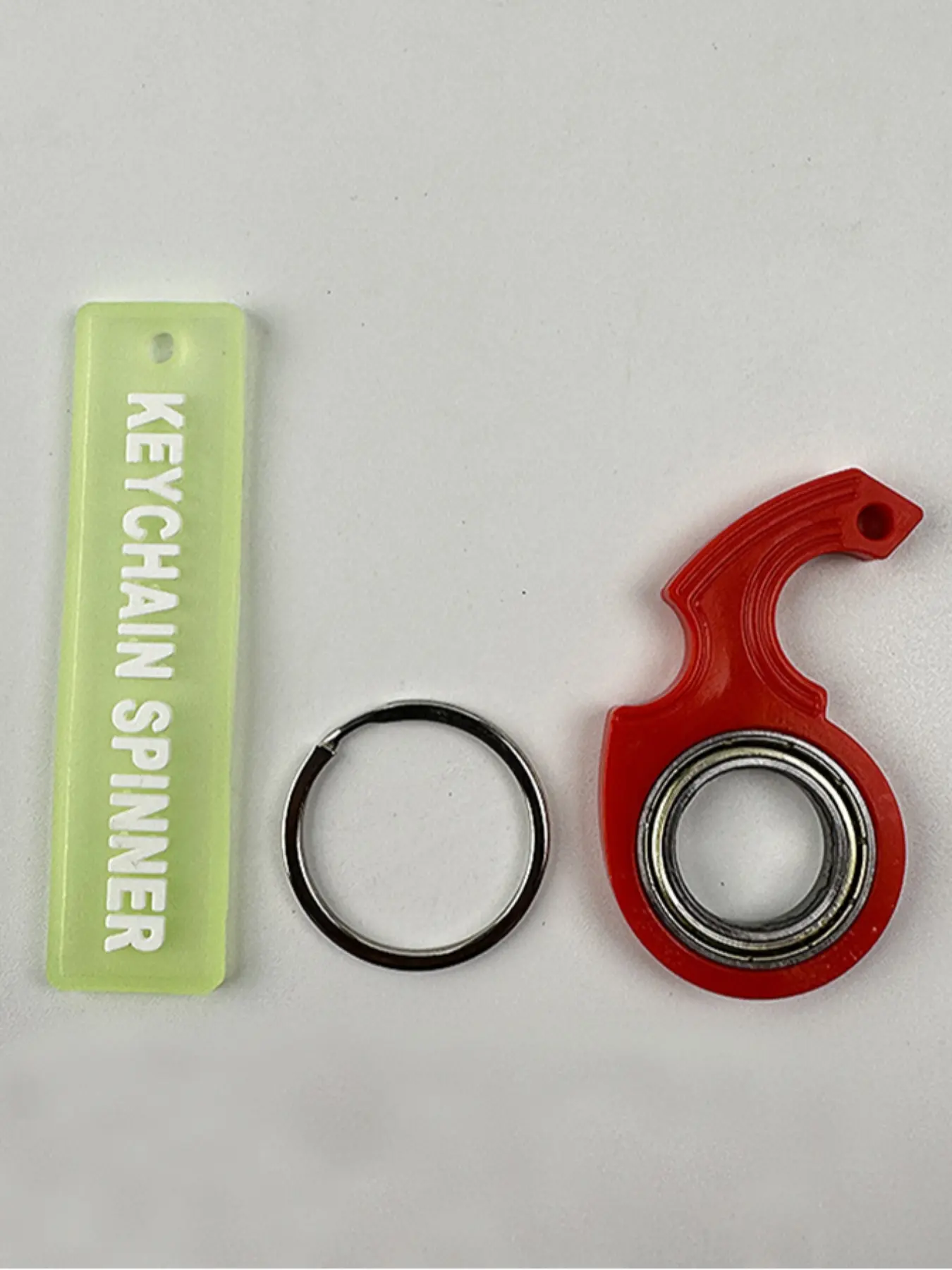 1 Piece 2nd Generation Fidget Spinner Keychain, Anti-Anxiety Toy for Stress Relief and Spinning, Sensory Fidget Keychain, Anxiety Relief Products, Stress Relief Tools, Stress Relieving Item